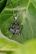 Ambaji Mata Face Pendant with Chain