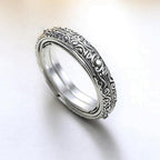 Astronomical Ball Ring Cosmic Finger Ring Couple Jewelry Silver Plated