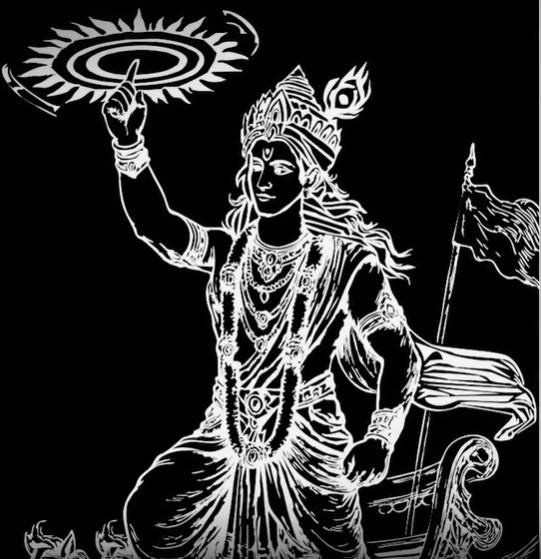 Guiding Krishna Godform Pendant with Chain