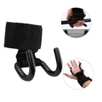 Weight Lifting Rod Hooks Wrist Support (Pair of 1)